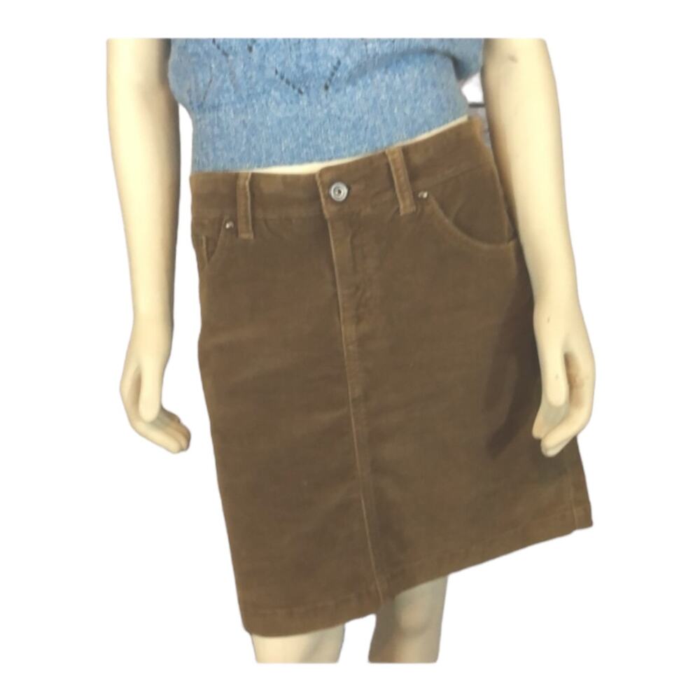 Gap jeans stretch Brown Corduroy Mini skirt size 6